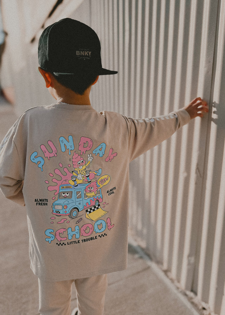 Sunday School Long Sleeve Brown